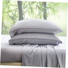 Ss-b01 Youthsky 100% Viscose From Bamboo Sheet Set 4pcs Cooling For Hot King Light Grey