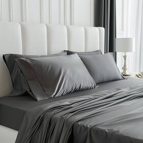 Yssoa 198401003666 Queen Size Bed Sheet Set 4 Piece Deep Pockets Hotel Luxury Sheets - Easy Yssoa 198401003666 Queen Size Bed Sheet Set 4 Piece Deep Pockets Hotel Luxury Sheets - Easy