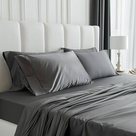 Yssoa 198401003673 King Size Bed Sheet Set 4 Piece Deep Pockets Hotel Luxury Sheets - Easy