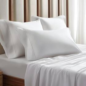 Yssoa 198401010435 King Bed Sheet Set - Cooling Breathable And Super Soft Deep Pockets White 4 Piece