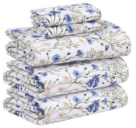 68f792f14f3ce94af31a1cad Zainitex Inc 100% Cotton Percale Sheets Split King Size Crisp Cooling Bed For Hot