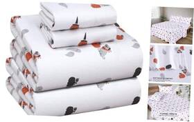 Zainitex Inc 810159793292 Flannel Sheets Size - 100% Cotton Brushed King Halloween Pumpkin