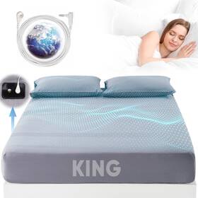 Zajaz 786368965594 Grounding Sheets King Size 95% Organic Cotton 5% Pure Silver Fiber Ground Inch Zajaz 786368965594 Grounding Sheets King Size 95% Organic Cotton 5% Pure Silver Fiber Ground Inch