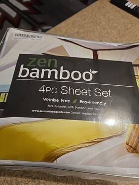 Rg-zb4pcsht-wht-q Zen Bamboo Luxury 1500 Series Bed Sheets King Size Hypoallergenic Nip Rg-zb4pcsht-wht-q Zen Bamboo Luxury 1500 Series Bed Sheets King Size Hypoallergenic Nip