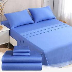 Zonli 782903536700 Bed Sheets For Queen Size Deep Pockets Bedroom Cooling Microfiber Sh