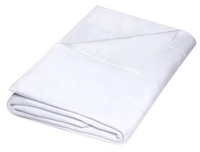 Fs-1p-w5-k Zpecc King Flat Sheet Only 1 Pack Durable White Top Bed Sheets Hypoallergenic Soft