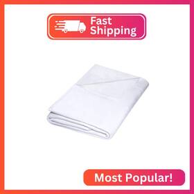 Fs-1p-w5-q Zpecc Queen Flat Sheet Only 1 Pack Durable White Top Bed Sheets Hypoallergenic