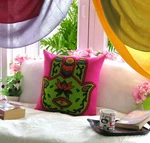 Hamsa Hand Cushion Cover Traditional Embroidered Pillow Sofa Couch Case 18. Fixed Price $42.98.