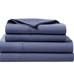 Lauren Ralph Kent Cotton-linen Sheet Set, King Navy. Fixed Price $160.77.