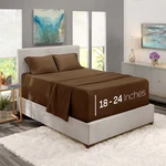 Nestl Size Sheet Set, 4 Piece Extra Deep Queen, 06 - Chocolate Brown. Fixed Price $30.99.