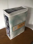 New Haband Classic Luxury 100% Cotton Full Size Sheet Set Blue Plaid In Pkg. Fixed Price $27.95.