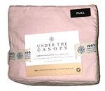 Under The Canopy 4PC Full Sheet Set Organic Cotton Blush Pink Certified. Fixed Price $39.99.