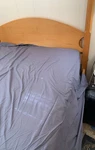 Ikea Queen Flat Sheet Gray-blue 100% Cotton Somntuta Pattern #802. Fixed Price $11.99.