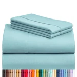 Bed Sheet Set California King 4PC Deep Cooling Aqua Luxclub Pockets. Fixed Price $74.99.