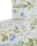 Laura Ashley Queen Spring Bloom 300 Thread Count Luxury 100% Cotton Sheet Set. Fixed Price $90.00.