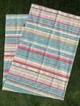 Vintage Ralph Lauren Hawk Springs Teal Aztec Southwest One (1) Twin Flat Sheet. Fixed Price $75.00.