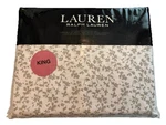 Ralph Lauren Spencer Floral Grey 4P California King Sheet Set Cotton Sateen $220. Fixed Price $119.99.