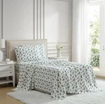 Lenox 6 Piece Flannel Sheet Set Queen Holly Green. Fixed Price $44.99.