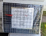 Ashley Cooper Flannel Sheet Set 3 Pcs Twin Size Cotton Plaid New. Fixed Price $39.99.