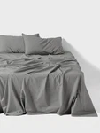 Linen House Terra Sheet (steel) - King. Fixed Price $197.87.