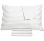 Fairfield Square Stripe 1400-THREAD Count 6-PC. Sheet Set, Queen Bedding.. Fixed Price $69.66.