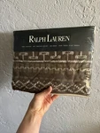 New Vtg Ralph Lauren Nazomi Peak Neutral Twin Flat Sheet Cotton Western Cowboy. Fixed Price $59.99.