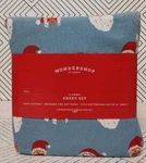 Wondershop At Target Flannel Sheet Set Santa Print Size Full. Fixed Price $28.99.