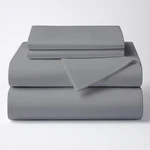 Arlinen 4 Piece King Size Set 100 Egyptian Cotton Bed Light Grey. Fixed Price $94.12.