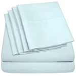 Queen Sheets Aqua - 6 Piece 1500 Supreme Collection Fine Brushed Microfiber D.... Fixed Price $45.69.