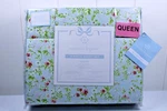 Nanette Lepore Queen 6 Piece Sheet Set Green, Pink Floral, 2 Bonus Pillowcases. Fixed Price $59.99.