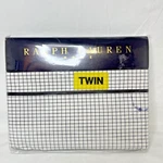 Ralph Lauren Home Taylor Tattersol Black White Check Twin Flat Sheet New Rare. Fixed Price $32.99.