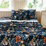 Micoral Boho Floral Queen Set, 4-PIECE Printed Botanical Bed Sheets, 16.... Fixed Price $37.09.