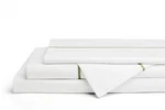 Linen Home 100% Cotton Marrow Percale Sheet Set, Queen Size, Olive Green, 4 Piec. Fixed Price $67.70.