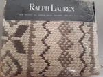 Ralph Lauren Auckland Nos Twin Flat Sheet-boys Room 100% Cotton-brown & Cream. Fixed Price $99.99.