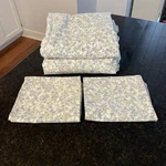 Ralph Lauren Blue/green Floral Full Sheet Set 100% Cotton Percale 4 Pc. Fixed Price $79.95.