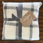 Eddie Bauer Home Flannel Sheet Set King Bunkhouse Plaid Charcoal/white. Fixed Price $45.00.