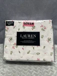 Ralph Lauren Queen Sheet Set Holly Berry Mackenzie Chic Cream 4PC Red Green Pine. Fixed Price $96.00.