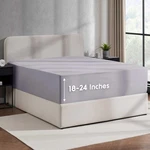 Nestl Grey Lavender Queen Extra Deep Pocket Fitted Sheet, 18-24" Mattresses. Fixed Price $33.95.