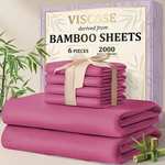 Bamboo Sheet Set 4/6PCS 2000TC Cooling Deep Pocket Twin Queen King. Fixed Price $51.77.