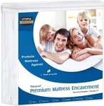 Premium Mattress Zippered Encasement Waterproof Cover Utopia Bedding 12" Deep. Fixed Price $29.99.