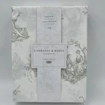Cabbages & Roses French Toile Divet Cover Set Cal/king New Sage Green. Fixed Price $79.99.