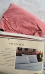 Villager Liz Claiborne Simply American Cotton Sheet Set Twin 3 Pc Red Chambray. Fixed Price $23.95.
