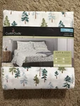 Cuddl Duds Twin 3 Pc Soft Microfiber Sheet Set - Green Trees Landscape New. Fixed Price $28.00.