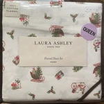 Laura Ashley Holiday Vehicles Queen Flannel Christmas Sheets Set Sleigh Truck. Fixed Price $82.99.