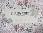 The Farmhouse Rachel Ashwell Shabby Chic Love Birds Hearts Twin Size Sheet Set. Fixed Price $38.00.
