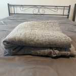 West Elm 100% Linen Queen Flat Sheet Gray Heathered Melange Bedding 102X90. Fixed Price $69.99.