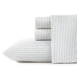 City Scene - Queen Sheets, Cotton Percale Bedding, Crisp & Cooling Home Decor.... Fixed Price $55.62.