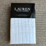Lauren Ralph Spencer Stripe Sateen King Pillowcases Cotton White 2-PACK. Fixed Price $29.99.
