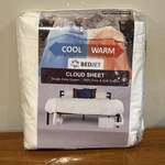 New Bedjet Cloud Sheet Single Zone Queen Pure Cotton White Heating Cooling. Fixed Price $99.00.
