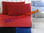 Heavy Winter Flannel 100% Cotton Sheet Set Fitted Flat Pillow Cases Deep Pocket. Fixed Price $45.99.